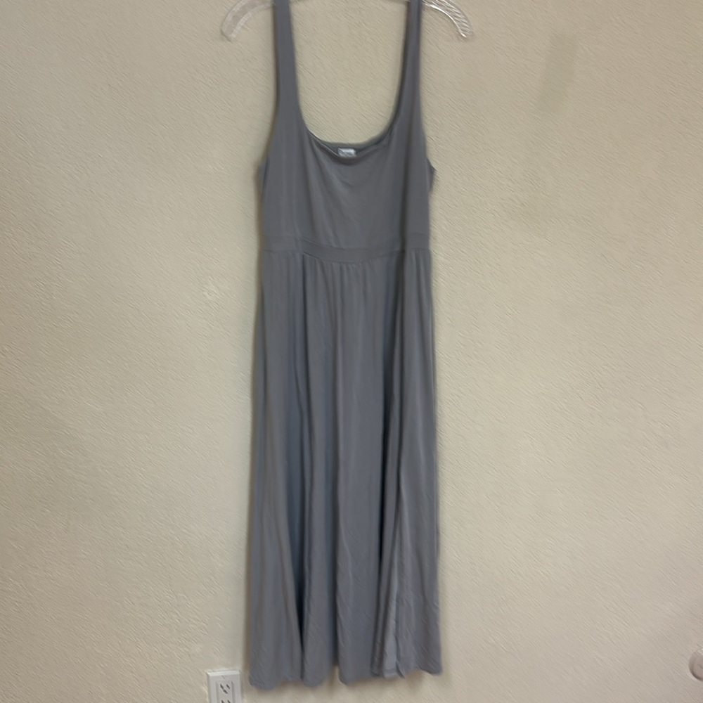 Aritzia Wilfred wosn gray Market Midi Dress size XL - Picture 2 of 4